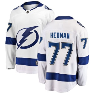 Breakaway Fanatics Branded Youth Victor Hedman White Away Jersey - NHL Tampa Bay Lightning