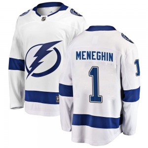 Breakaway Fanatics Branded Youth Harrison Meneghin White Away Jersey - NHL Tampa Bay Lightning