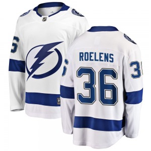 Breakaway Fanatics Branded Youth Milo Roelens White Away Jersey - NHL Tampa Bay Lightning