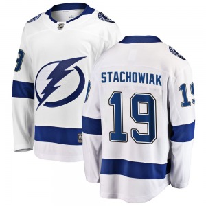 Breakaway Fanatics Branded Youth Wojciech Stachowiak White Away Jersey - NHL Tampa Bay Lightning