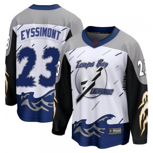 Breakaway Fanatics Branded Adult Michael Eyssimont White Special Edition 2.0 Jersey - NHL Tampa Bay Lightning