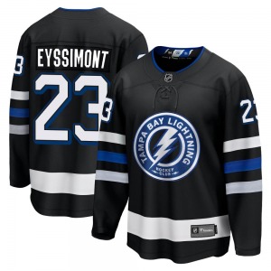 Premier Fanatics Branded Adult Michael Eyssimont Black Breakaway Alternate Jersey - NHL Tampa Bay Lightning