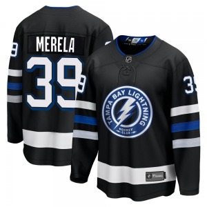 Premier Fanatics Branded Adult Waltteri Merela Black Breakaway Alternate Jersey - NHL Tampa Bay Lightning