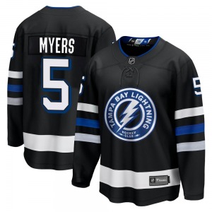 Premier Fanatics Branded Adult Philippe Myers Black Breakaway Alternate Jersey - NHL Tampa Bay Lightning