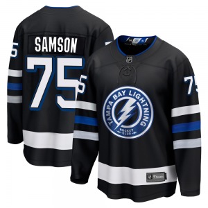 Premier Fanatics Branded Adult Ethan Samson Black Breakaway Alternate Jersey - NHL Tampa Bay Lightning