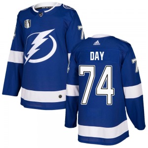 Authentic Adidas Youth Sean Day Blue Home 2022 Stanley Cup Final Jersey - NHL Tampa Bay Lightning