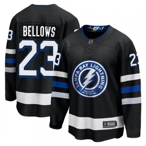 Premier Fanatics Branded Youth Brian Bellows Black Breakaway Alternate Jersey - NHL Tampa Bay Lightning
