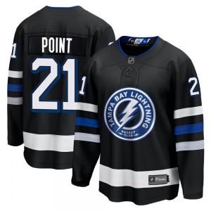 Premier Fanatics Branded Youth Brayden Point Black Breakaway Alternate Jersey - NHL Tampa Bay Lightning