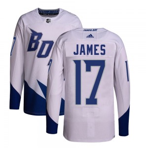 Authentic Adidas Youth Dominic James White 2022 Stadium Series Primegreen Jersey - NHL Tampa Bay Lightning