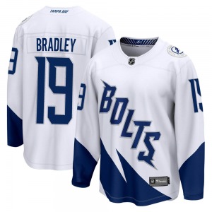 Breakaway Fanatics Branded Youth Brian Bradley White 2022 Stadium Series Jersey - NHL Tampa Bay Lightning