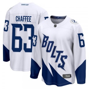 Breakaway Fanatics Branded Youth Mitchell Chaffee White 2022 Stadium Series Jersey - NHL Tampa Bay Lightning