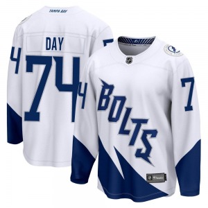 Breakaway Fanatics Branded Youth Sean Day White 2022 Stadium Series Jersey - NHL Tampa Bay Lightning