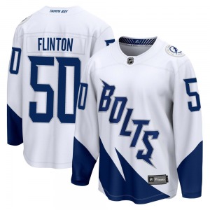 Breakaway Fanatics Branded Youth Cooper Flinton White 2022 Stadium Series Jersey - NHL Tampa Bay Lightning