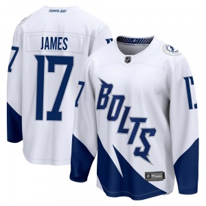 Breakaway Fanatics Branded Youth Dominic James White 2022 Stadium Series Jersey - NHL Tampa Bay Lightning