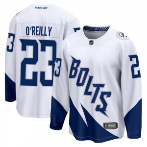 Breakaway Fanatics Branded Youth Sam O'Reilly White 2022 Stadium Series Jersey - NHL Tampa Bay Lightning