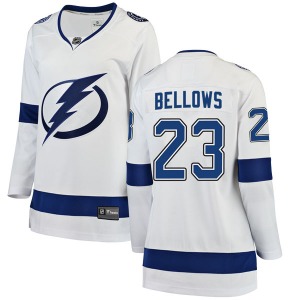Breakaway Fanatics Branded Women's Brian Bellows White Away Jersey - NHL Tampa Bay Lightning