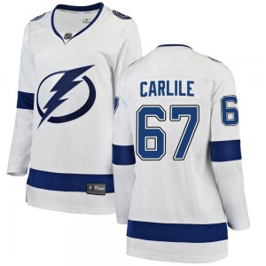 Breakaway Fanatics Branded Women's Declan Carlile White Away Jersey - NHL Tampa Bay Lightning