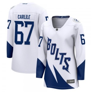 Breakaway Fanatics Branded Women's Declan Carlile White 2022 Stadium Series Jersey - NHL Tampa Bay Lightning