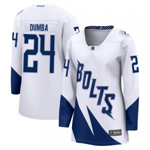 Breakaway Fanatics Branded Women's Matt Dumba White 2022 Stadium Series Jersey - NHL Tampa Bay Lightning