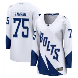 Breakaway Fanatics Branded Women's Ethan Samson White 2022 Stadium Series Jersey - NHL Tampa Bay Lightning
