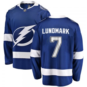 Breakaway Fanatics Branded Youth Simon Lundmark Blue Home Jersey - NHL Tampa Bay Lightning
